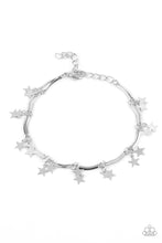 Load image into Gallery viewer, Paparazzi Party in the USA - Silver Bracelet
