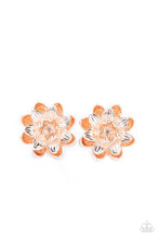 Load image into Gallery viewer, Paparazzi Water Lily Love - Rose Gold Earrings
