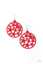 Load image into Gallery viewer, Paparazzi Cosmic Paradise - Red Earrings
