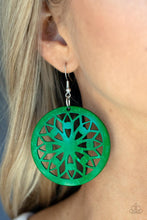 Load image into Gallery viewer, Paparazzi Ocean Canopy - Green Earring
