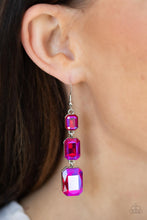 Load image into Gallery viewer, Paparazzi Cosmic Red Carpet - Pink Earrings
