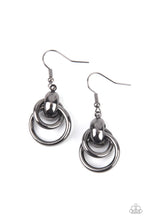 Load image into Gallery viewer, Paparazzi Running In Circles - Black Earring
