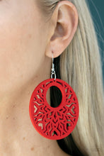 Load image into Gallery viewer, Paparazzi Tropical Reef - Red Earring

