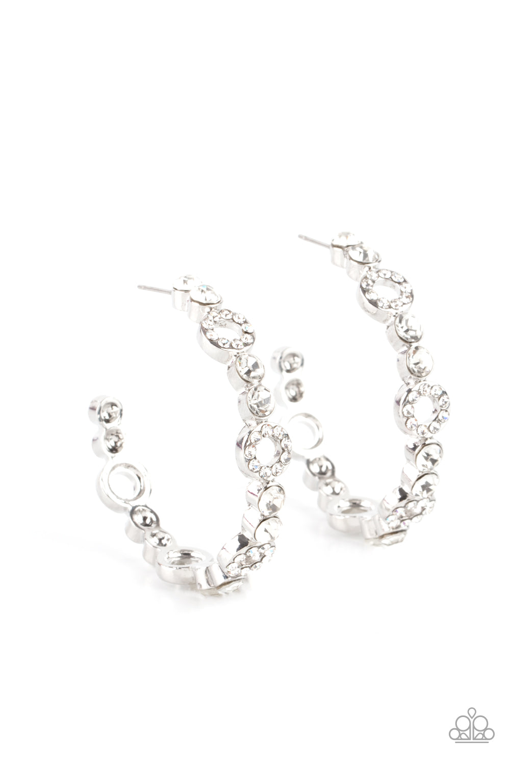 Paparazzi Swoon-Worthy Sparkle - White Earrings