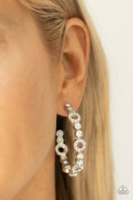 Load image into Gallery viewer, Paparazzi Swoon-Worthy Sparkle - White Earrings
