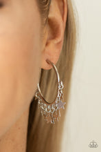 Load image into Gallery viewer, Paparazzi Happy Independence Day - Silver Earring
