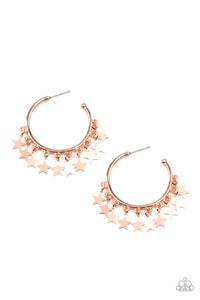 Paparazzi Happy Independence Day - Copper Earrings