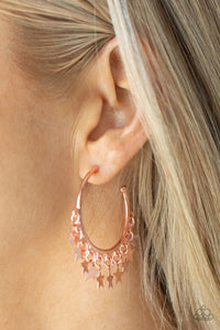 Paparazzi Happy Independence Day - Copper Earrings
