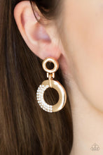 Load image into Gallery viewer, Paparazzi Modern Motivation - Gold Earrings
