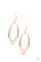 Load image into Gallery viewer, Paparazzi OVAL The Hill - Rose Gold Earring
