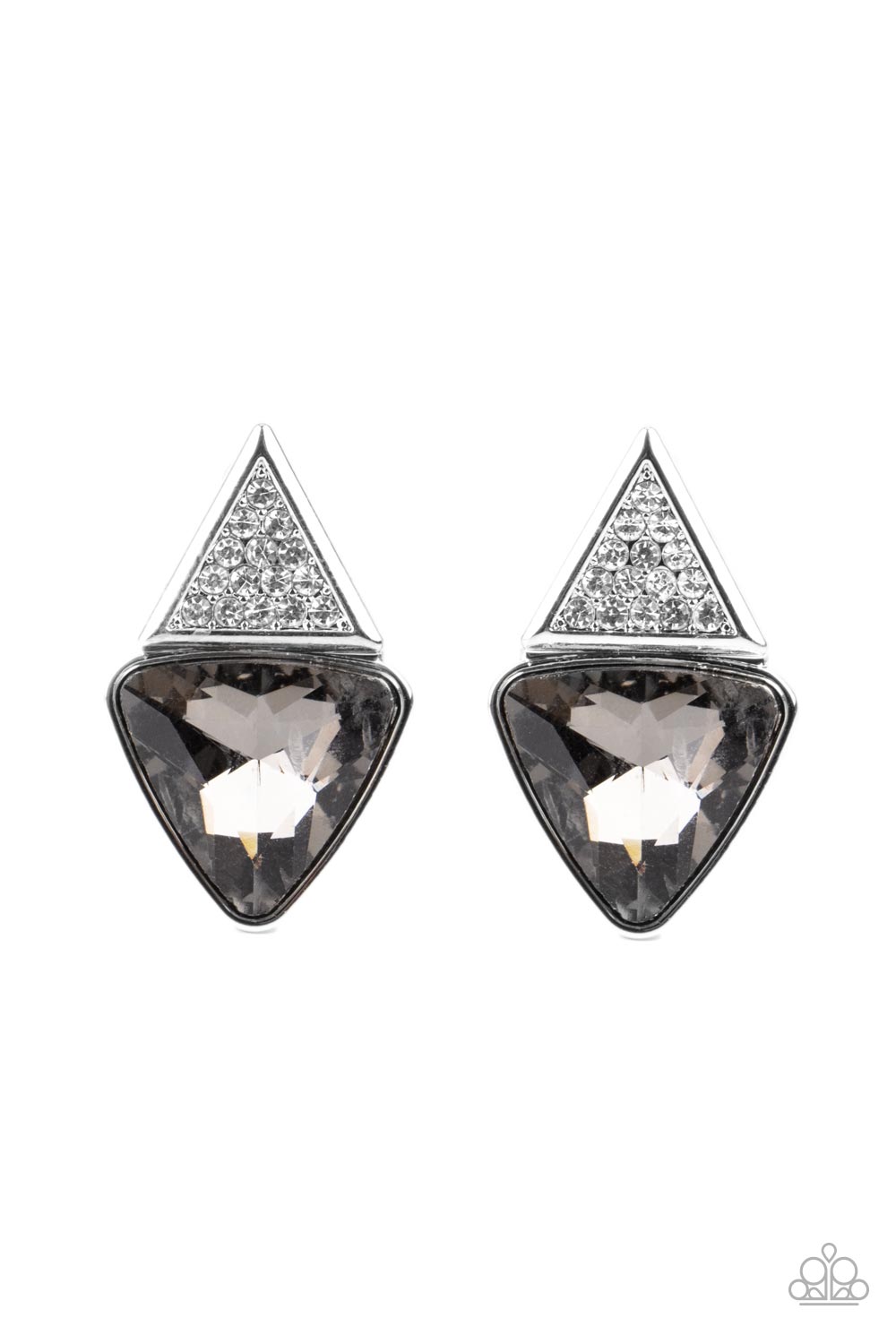Paparazzi Risky Razzle - Silver Earring
