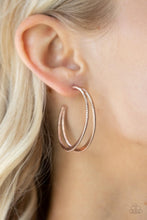 Load image into Gallery viewer, Paparazzi Rustic Curves - Rose Gold Earring
