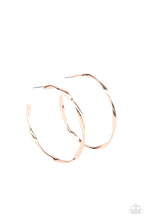 Load image into Gallery viewer, Paparazzi Radiantly Warped - Rose Gold Earring

