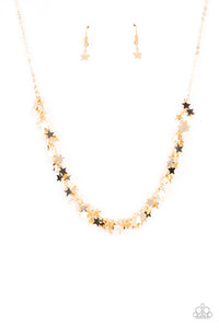 Paparazzi Starry Anthem - Gold Necklace