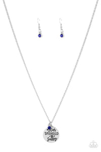 Paparazzi Star-Spangled Sass - Blue Necklace