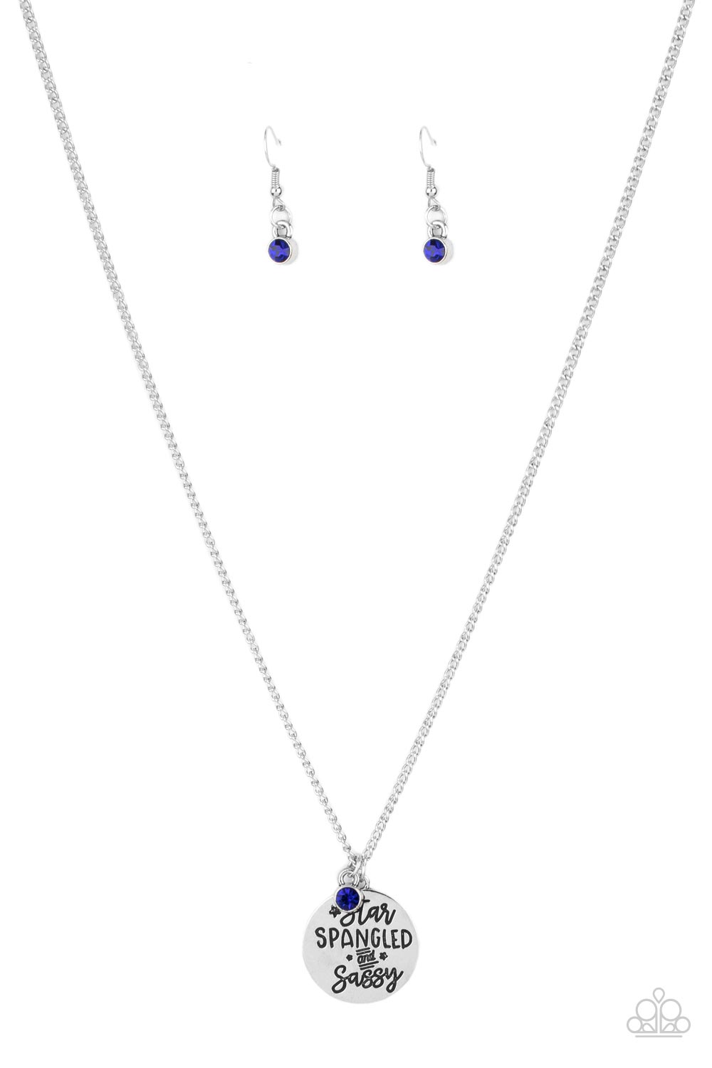Paparazzi Star-Spangled Sass - Blue Necklace
