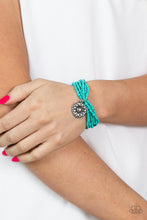 Load image into Gallery viewer, Paparazzi Badlands Botany - Blue Bracelet
