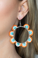 Load image into Gallery viewer, Paparazzi Groovy Gardens - Blue Earrings
