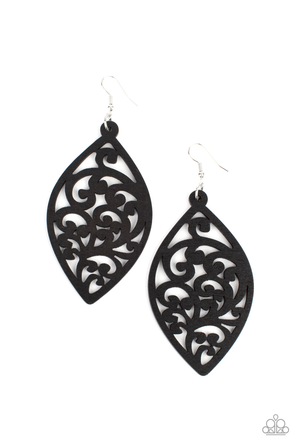 Paparazzi Coral Garden - Black Earrings