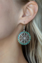 Load image into Gallery viewer, Paparazzi Bollywood Ballroom - Green Earring
