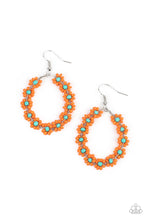 Load image into Gallery viewer, Paparazzi Festively Flower Child - Orange Earrings
