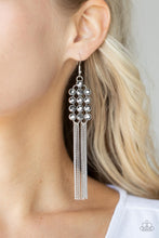 Load image into Gallery viewer, Paparazzi Tasteful Tassel - Silver Earrings
