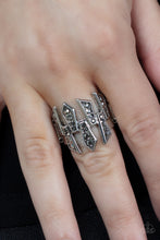 Load image into Gallery viewer, Paparazzi Juxtaposed Jewels - Silver Ring
