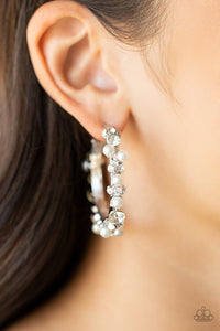 Paparazzi Let There Be SOCIALITE - White Earrings