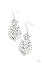 Load image into Gallery viewer, Paparazzi Royal Hustle - White Earrings
