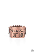 Load image into Gallery viewer, Paparazzi Dream Louder - Copper Ring
