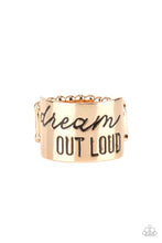 Load image into Gallery viewer, Paparazzi Dream Louder - Gold Ring
