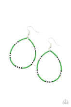 Load image into Gallery viewer, Paparazzi Keep Up The Good BEADWORK - Green Earring
