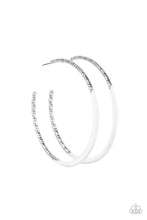 Load image into Gallery viewer, Paparazzi DIP, DIP, Hooray! - White Earrings

