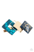 Load image into Gallery viewer, Paparazzi Geometrically Gatsby - Blue Hair Accessory
