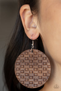 Paparazzi WEAVE Me Out Of It - Brown Earring