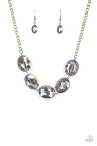 Paparazzi Cosmic Closeup - Brass Necklace