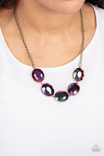 Load image into Gallery viewer, Paparazzi Cosmic Closeup - Brass Necklace
