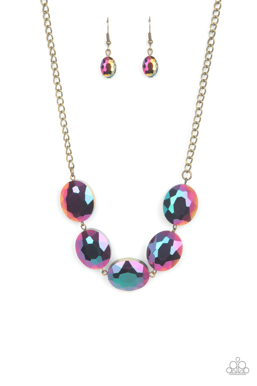 Paparazzi Cosmic Closeup - Brass Necklace