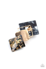 Load image into Gallery viewer, Paparazzi Geometrically Gatsby - Black Hair Accessory
