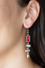 Load image into Gallery viewer, Paparazzi Modern Day Artifact - Red Earrings
