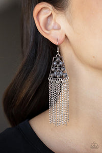 Paparazzi Cleopatras Allure - Silver Earrings