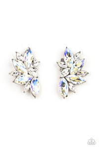 Paparazzi Instant Iridescence - White Earrings