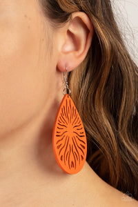 Paparazzi Sunny Incantations - Orange Earrings