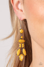 Load image into Gallery viewer, Paparazzi Visually Vivacious - Yellow Earring
