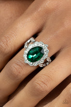 Load image into Gallery viewer, Paparazzi Oval Office Opulence - Green Ring

