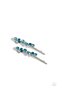 Paparazzi Bubbly Ballroom - Blue Hair Accessory