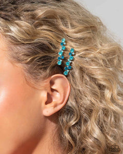 Paparazzi Bubbly Ballroom - Blue Hair Accessory