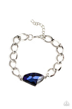 Load image into Gallery viewer, Paparazzi Galactic Grunge - Blue Bracelet
