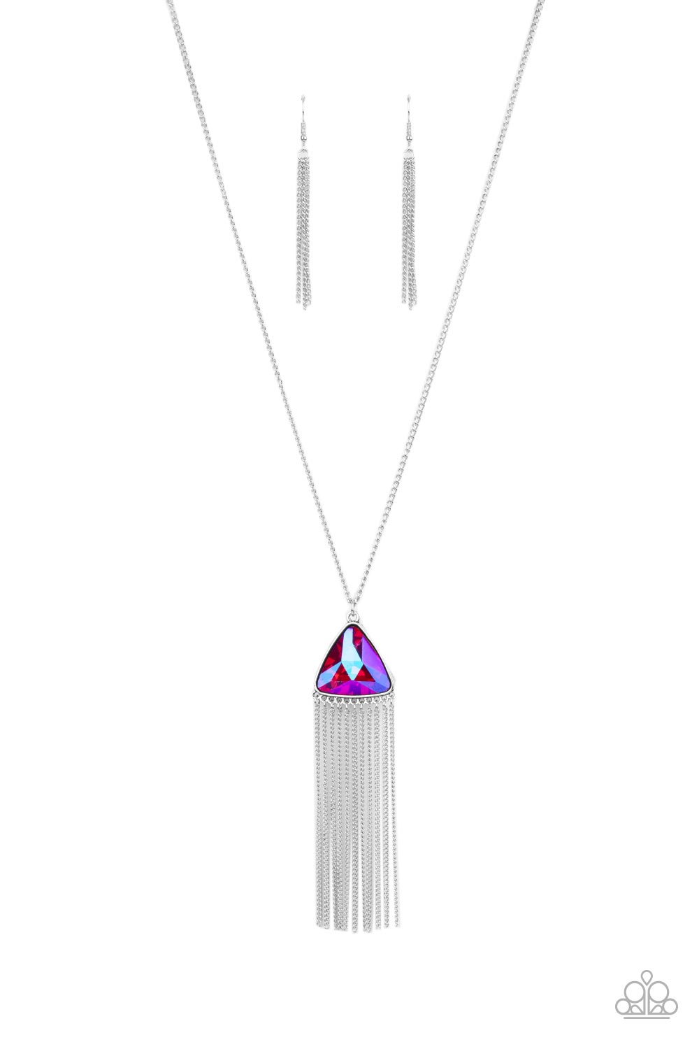 Paparazzi Proudly Prismatic - Pink Necklace