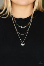 Load image into Gallery viewer, Paparazzi Bountiful Butterflies - White Necklace
